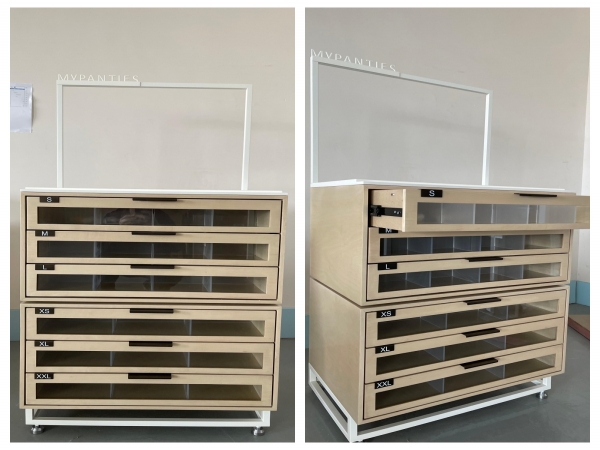 Customized display storage cabinet